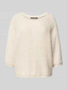 Gebreide pullover met 3/4-mouwen