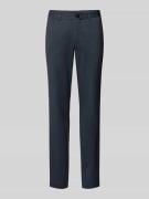 Slim fit stoffen broek met structuurmotief, model 'MALIAM'