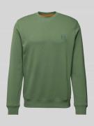 Sweatshirt met labelpatch, model 'Westart'
