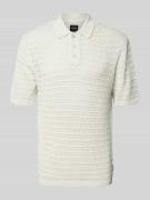 Poloshirt met broderie anglaise, model 'CHARLES'