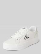 Sneakers van leer met labeldetail, model 'VULC'