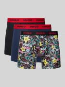 Boxershort met elastische band met logo in een set van 3 stuks