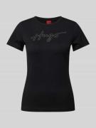 T-shirt met strass-steentjes, model 'Deloris'