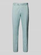 Tapered fit pantalon met geweven motief