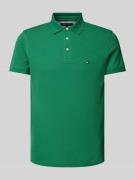 Slim fit poloshirt met logostitching