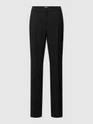 Straight fit broek met persplooien