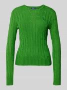 Gebreide pullover met kabelpatroon, model 'JULIANNA'