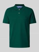 Regular fit poloshirt met labelstitching