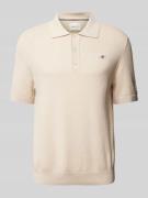 Regular fit poloshirt met labelstitching