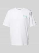 T-shirt met labelprint, model 'TAORMINA'