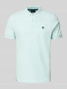 Regular fit poloshirt met labelstitching