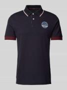 Slim fit poloshirt met printdetail