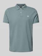 Regular fit poloshirt met labelstitching