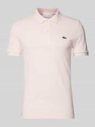 Slim fit poloshirt met labelbadge, model 'CORE'