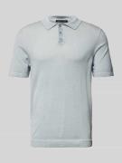 Regular fit poloshirt met korte knoopsluiting, model 'TRITON'