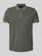 Regular fit poloshirt met labelstitching, model 'Ambrosio'