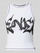 Tanktop met labelprint