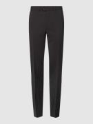 Shaped fit pantalon van scheerwol, model 'Janis'