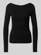 Gebreide pullover met boothals, model 'Ferenti'