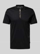 Slim fit poloshirt met labeldetail, model 'Polston'