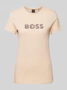 T-shirt met labelprint