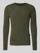 Gebreide pullover met labeldetail