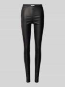 Skinny fit broek in leerlook, model 'Belle'