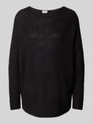 Gebreide pullover met ronde hals, model 'Eretta'