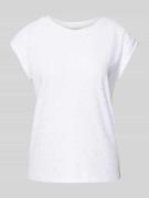 T-shirt met broderie anglaise, model 'Blond'