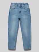 Dad fit jeans met labelpatch, model 'Dalino'