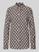 Blouse met all-over motiefprint