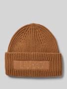 Beanie met labelpatch