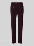 Slim fit stoffen broek met ritszakken, model 'ZENE51'