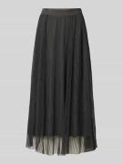 Midirok met semi-transparante garnering, model 'LAVINA'