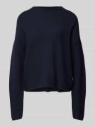 Gebreide pullover met ronde hals, model 'MERINAA'