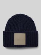 Beanie met labelpatch, model 'BASTIA'