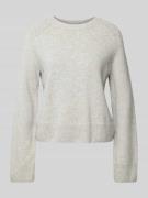 Gebreide pullover met trompetmouwen