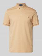 Regular fit poloshirt met labelstitching