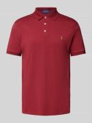 Regular fit poloshirt met labelstitching