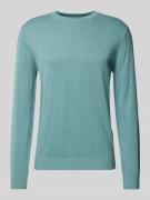 Gebreide pullover met labelstitching, model 'BASIC'