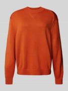 Gebreide pullover met ribboorden