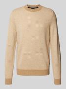 Gebreide pullover met ribboorden, model 'Eltoro'