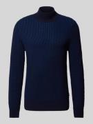 Gebreide pullover met ribboorden