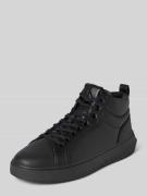 Sneakers van leer met labelprint, model 'CHUNKY'