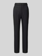 Feminine fit stoffen broek met riemlussen