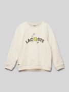 Sweatshirt met labelprint