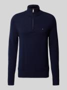 Wollen pullover met opstaande kraag, model 'LAMBSWOOL'