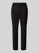 Stretch fit broek met persplooien, model 'FREDA'