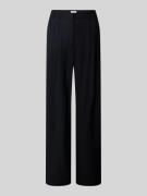 Wide leg stoffen broek met bandplooien, model 'Draco'