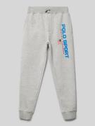 Sweatpants met labelprint